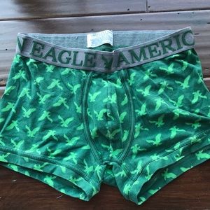 AEO green eagle print undies